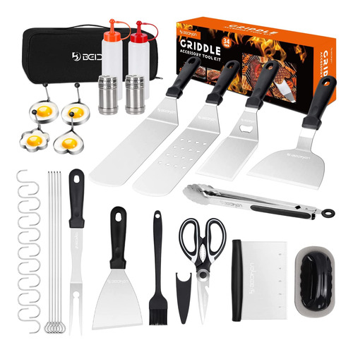 Kit De Accesorios Plancha De 34 Piezas, Acero Inoxidabl...