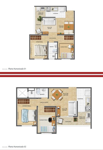 Imagem 3 de 3 de Apartamento Na Planta - 2 Dorms - Taboão Da Serra