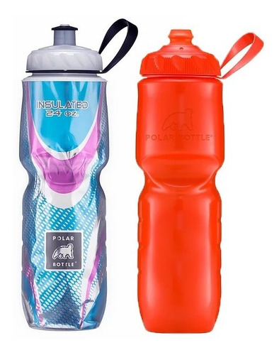 2 Caramanholas Polar Bottle: Tomato Zipstream + Spin Bermuda