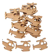 Comprar 30 Helicopteros  8cm Fibrofacil Mdf Souvenirs Pintar