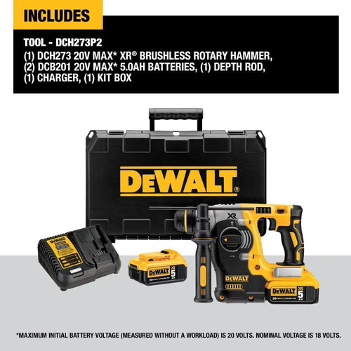Dewalt Dch273p2 20v Max Max Sds Insculador Rotarto Hammer Co