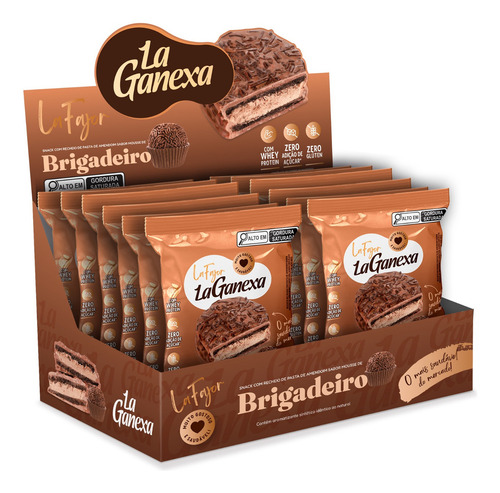 La Fajor Brigadeiro Com Whey Protein 12x50g La Ganexa