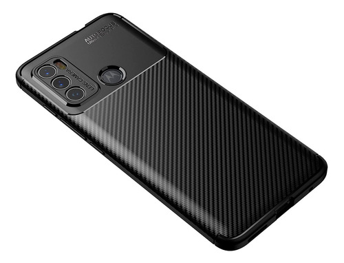 Capa Capinha Fibra De Carbono Impacto Para Motorola Moto G60