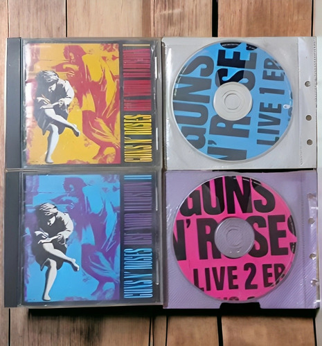 Cd's Originales De Guns N' Roses Ilusión I Y Ii Y Live'era