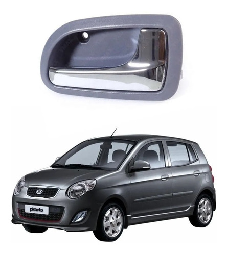 Maçaneta Interna Porta Kia Picanto 2006 A 2011 Direito Croma