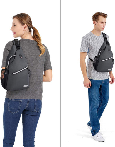 Mosiso - Mochila Bandolera Multiusos, Para Viajes, Senderism
