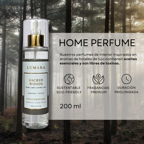 Spray Aromatizante Textil Lumara Aroma Sacred Woods