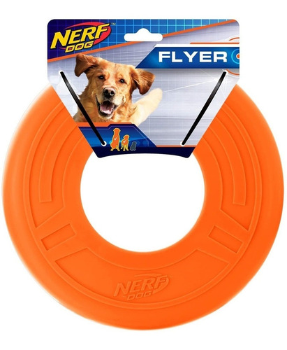 Nerf Atomic Flyer Disco Juguete Para Perro Naranja