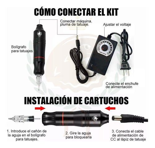 Kit De Tatuaje Profesional T T, Pluma Para Máquina De Tatuar, Incluye 11 Tipos De Tinta, Kit Completo De Alta Calidad. Kit De Tatuaje Profesional, Máquina De Tatuar De Alta Calidad.