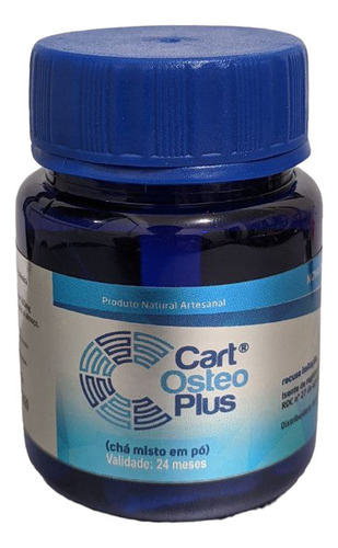 Cart Osteo Plus - 100% Natural - 15 Cápsulas. Nova Embalagem Sabor Sem