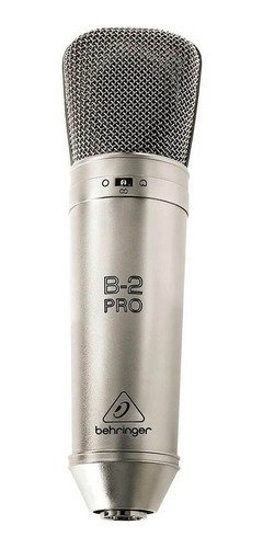 Imagem 1 de 3 de Microfone Behringer B-2 PRO condensador  cardióide e omnidirecional prateado