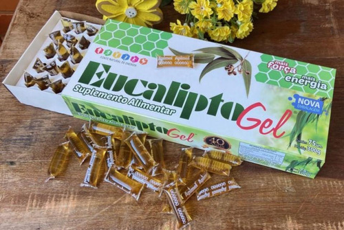 Caixa 75 Sachês Sabor Eucalipto Guaco Agrião E Copaiba 300g