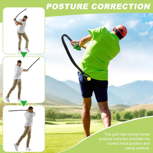Ayuda Entrenamiento Swing Golf Cuerda Entrenamiento De Golf