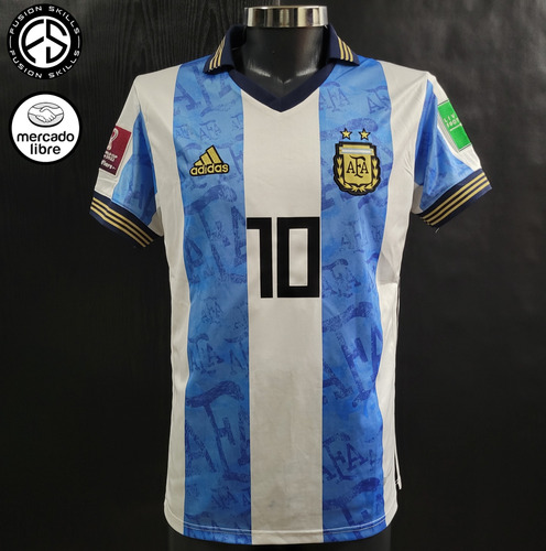 Jersey Conmemorativa De Argentina Con Dorsal De Messi 10