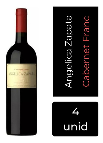 Vino Angelica Zapata Cabernet Franc 750 Ml X 4 U Mp Drinks