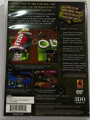 Army Men: Real Time Strategy R.t.s 2 Ps2 Capa E Poster Ps2