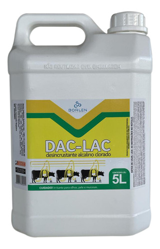 Desincrustante Alcalino Clorado 5 Litros Ordenha Vaca Leite