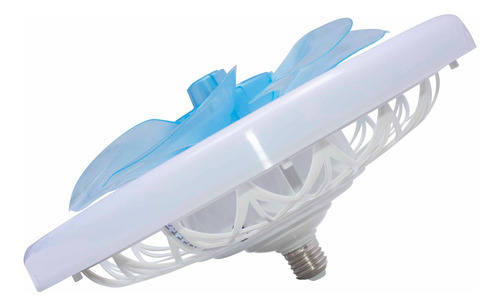 Ventilador 3 Tonos De Luz 35 Cm E27 Control Remoto 2 Pack Cantidad De Aspas 7 Estructura Blanco Aspas Transparente Diámetro 30 Cm Frecuencia 60hz Material De Las Aspas Plástico