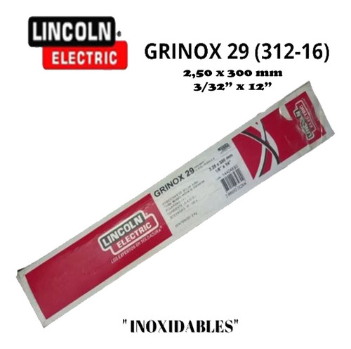 Electrodo Grinox 29 3/32 