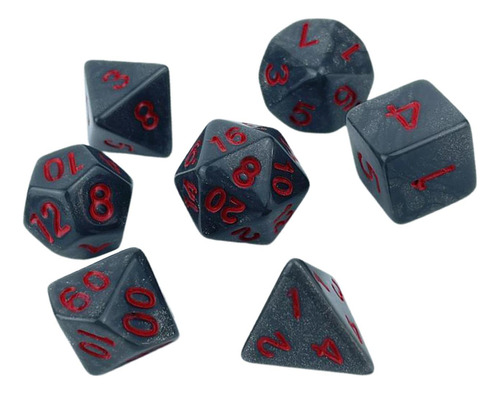7x Juego De Dados Poliédricos Juego De Fiesta Dados Juguete
