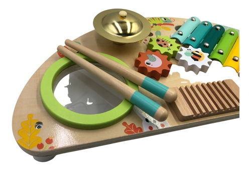 Instrumento Musical para niños a Partir de 3 años Harmónica de Madera Tooky Toy 