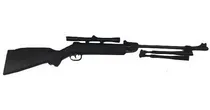 Comprar Rifle Caza Postones 5.5 +bipode +mira 4x20 +100 Postones Geo