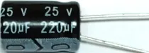 Comprar 100x Capacitor Eletrolítico 220uf X 25v 105°c 100 Peças