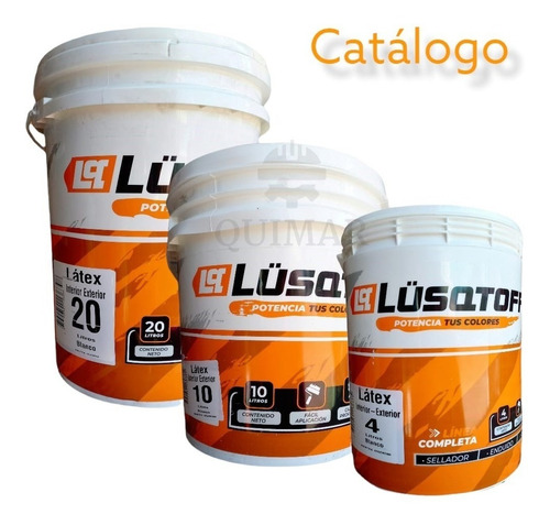 Imagen 5 de 9 de Latex Interior Exterior X 10 L Lusqtoff Llext10-8