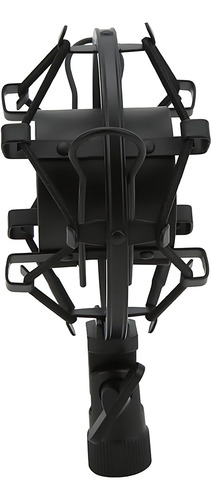 Suporte Para Microfone Shure At2020 Akg Shock Mount De Metal Cor Preto