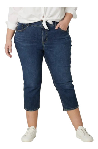 Jeans Capri Stretch Plus Size St. John's Bay Talla 54