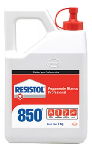 Litro Pegamento Blanco Resistol 850 Madera 1kg