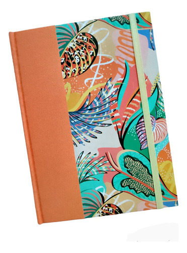 Cuaderno Artesanal Luz Sepia El Bosque Naranja