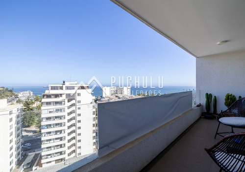 Viña Del Mar, Depto Con Vista Al Mar 3d 2b Cerca Casino.