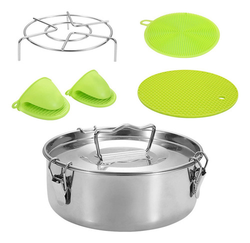 Sartén Para Flan De Acero Inoxidable Para Hacer Flan, Tapa