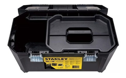 Imagen 3 de 5 de Caja De Herramientas Plástica Stanley 19¨stst80346-40 Color Negro