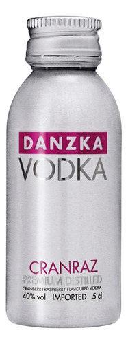 Miniatura Vodka Danzka Cranberyraz 50ml (aluminio)