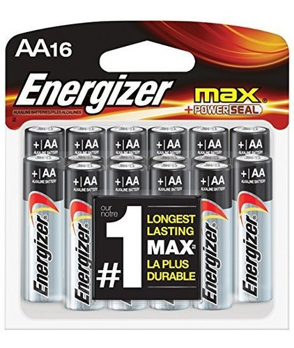 Energizer Aa Batteries, Max Alkaline (16 Count)