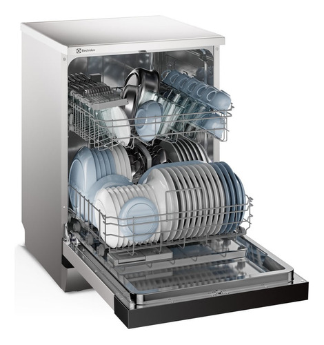 Lava-louça Electrolux 14 Serviços Inox Lava E Seca 50' Ls14e 220v