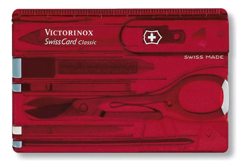 Tarjeta Victorinox Swisscard 10 Tijera Pinza Boligrafo Regla