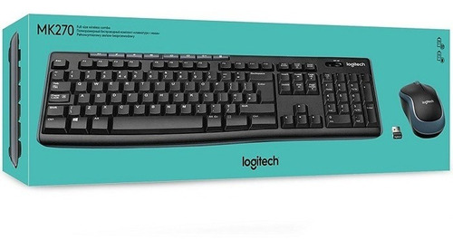 Imagen 2 de 3 de Combo Inalámbrico Logitech Mk270 Teclado Multimedia Y Mouse