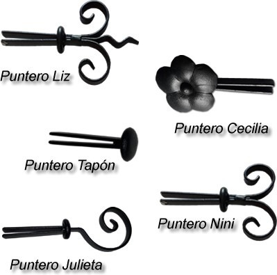 Kit Barral Cortina 3/4(19mm) X 3m Sop Lans Hierro Forjado