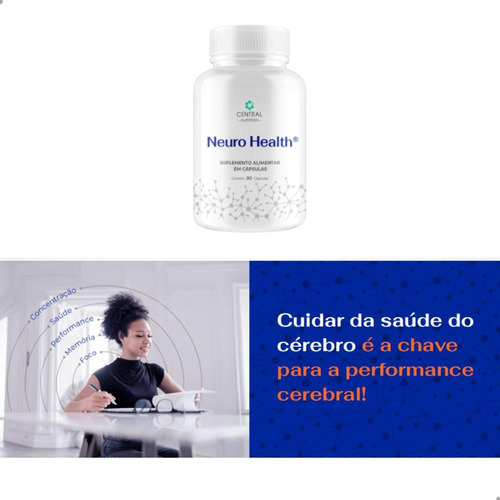 Neuro Health Brain Health 90 cápsulas Central Nutrition Sabor natural
