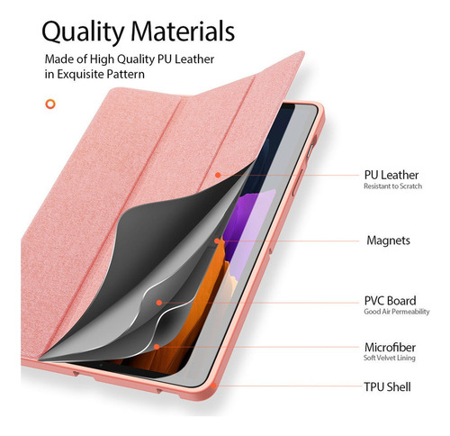 Capa Inteligente Para Samsung Galaxy Tab S7 2020 Sm-t870/t87