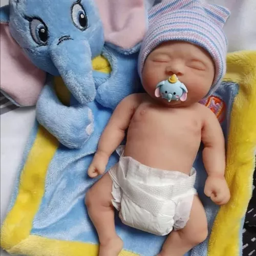 Bebê Reborn Menina Realista Toda em Silicone Sólido Molinho