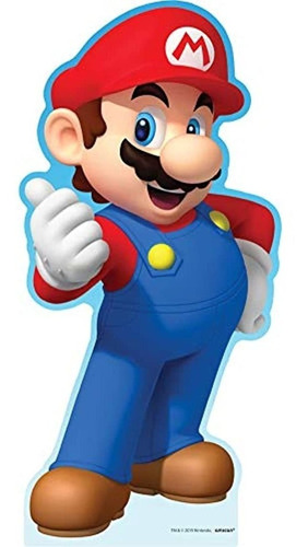 Figura De Cartón Diseño De Mario Bros 4 In. Marca Pyle