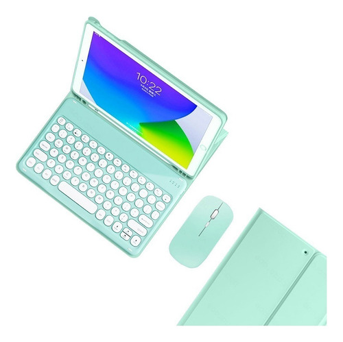 Funda Con Teclado Retro Y Ratón For iPad 9.7 De 6.ª Generac