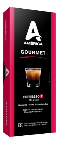 Café Cápsula América Gourmet, Compatível Com Nespresso