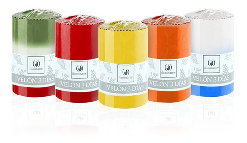 Imagen 2 de 2 de Velon 7 Dias Colores A Eleccion X 3