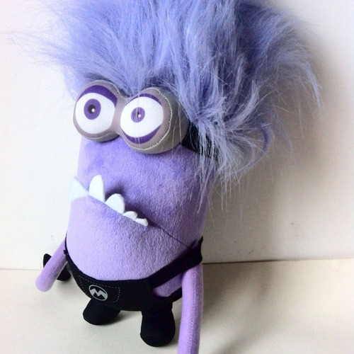 Para 2ps Diablo De Muñeco De Peluche Minion Morado