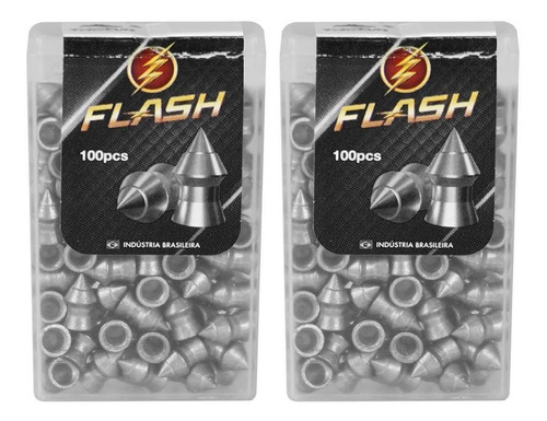 2 Unidades Chumbinho Votex Flash 100un Calibre 5.5mm